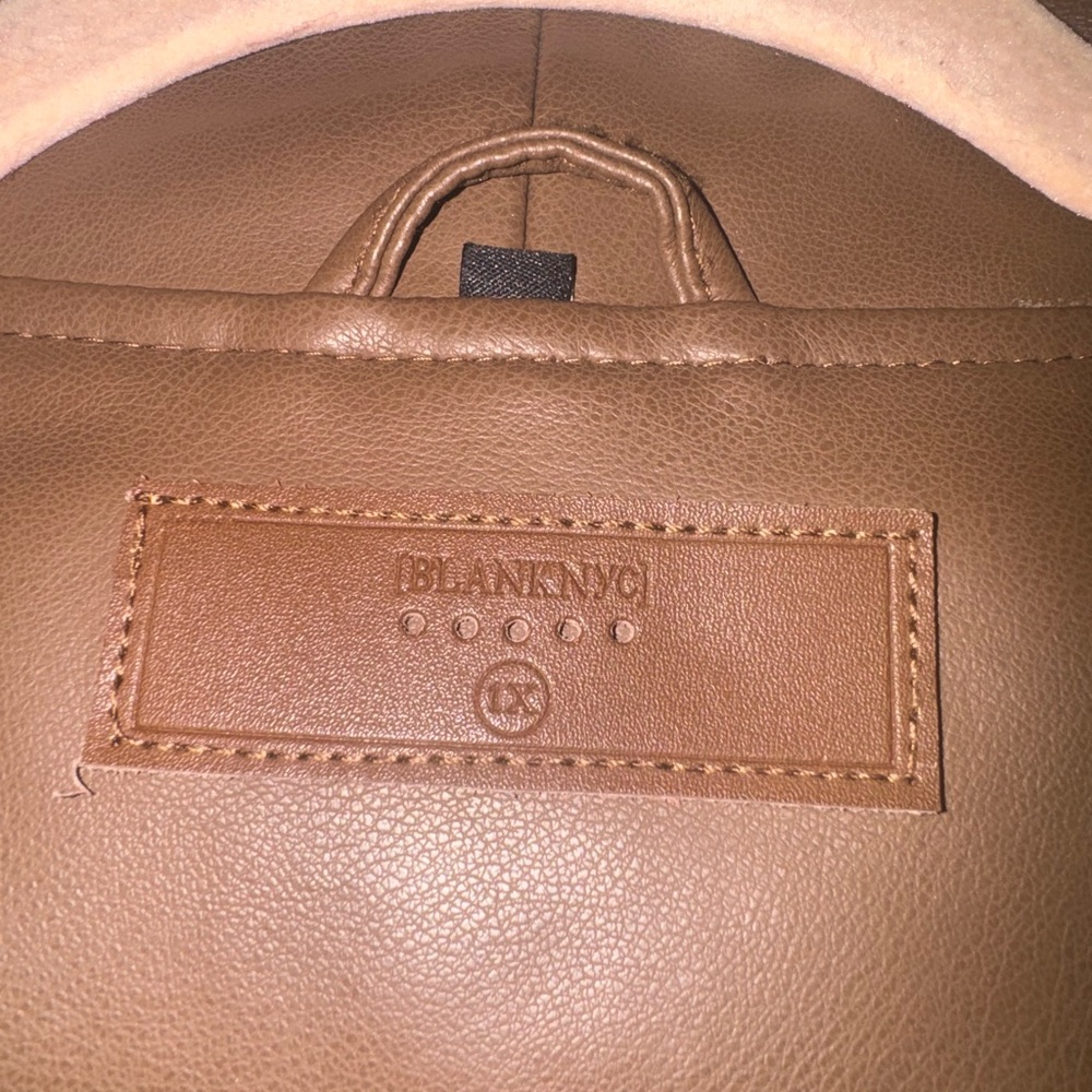 Blank NYC Tan Faux Leather Jacket - Picture 2 of 8